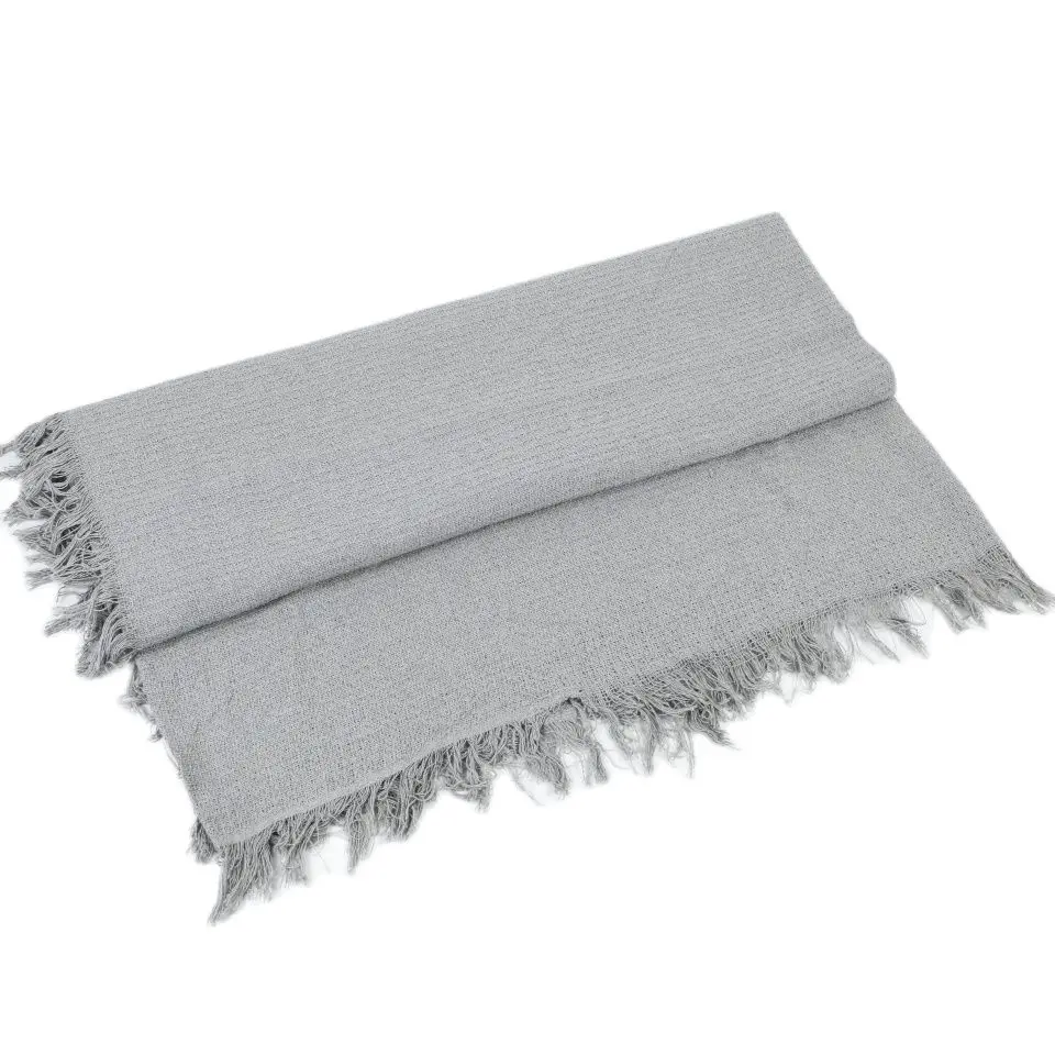 Almeritex 2000 Colcha Multiusos Sofa,Manta Foulard,Plaid para Cama,Cubresofa Cubrecama Gris Claro