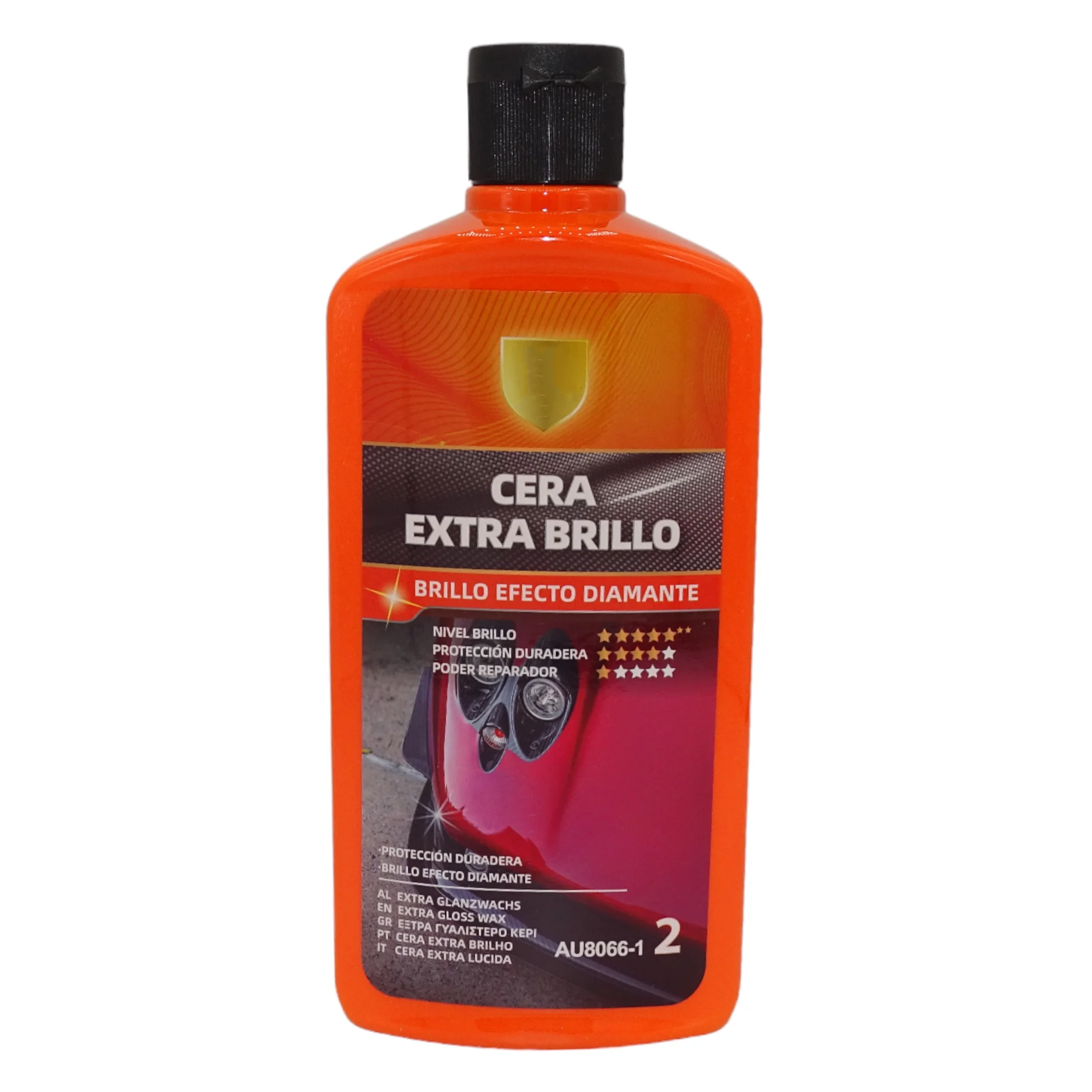 picolar Cera Extra Brillo 500ml brillo efecto diamante esponja de terciopelo y poliéster