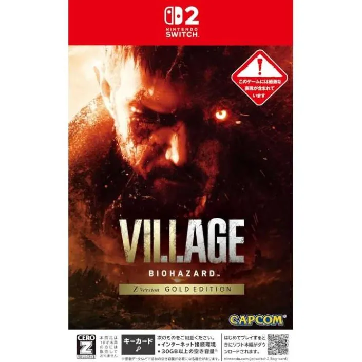 Juego Resident Evil Village Biohazard  Z Version Gold Edition Para Nintendo Switch 2 | Importación Asia Nuevo - Original - Precintado PAL EU - Nuevo Original Precintado