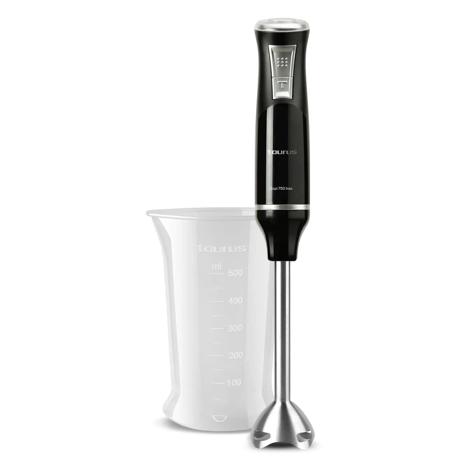 Taurus-hand mixer Bapi 750 Inox. Black Color. Plastic Product Material. 750 power W. Cable length 112 cm