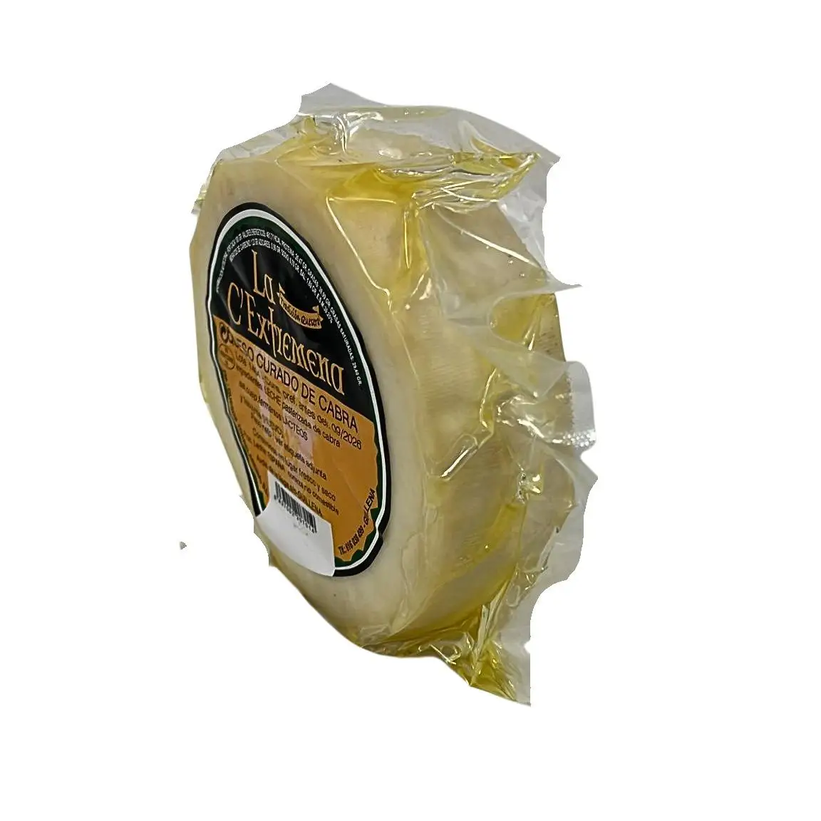 Queso Mini Cabra Curado en Aceite de Oliva, La Extremeña, Pequeña Pieza Gourmet, Sabor Intenso y Picante, Pieza 650g