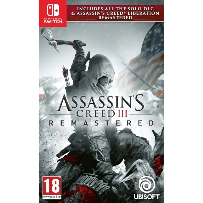 Juego Assassin's Creed III 3 Remasterizado y Assassin´s Creed Liberation para Nintendo Switch PAL EU - Nuevo Original Precintado
