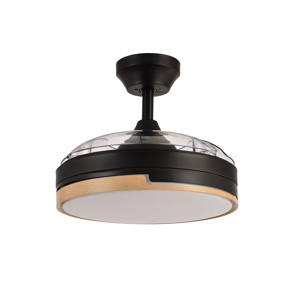 Dc fan 48w olimpia black/wood 3blades 91d 4800 lm 6vel 3000k,4500k,6000k, remote+timer+memory manufilamp