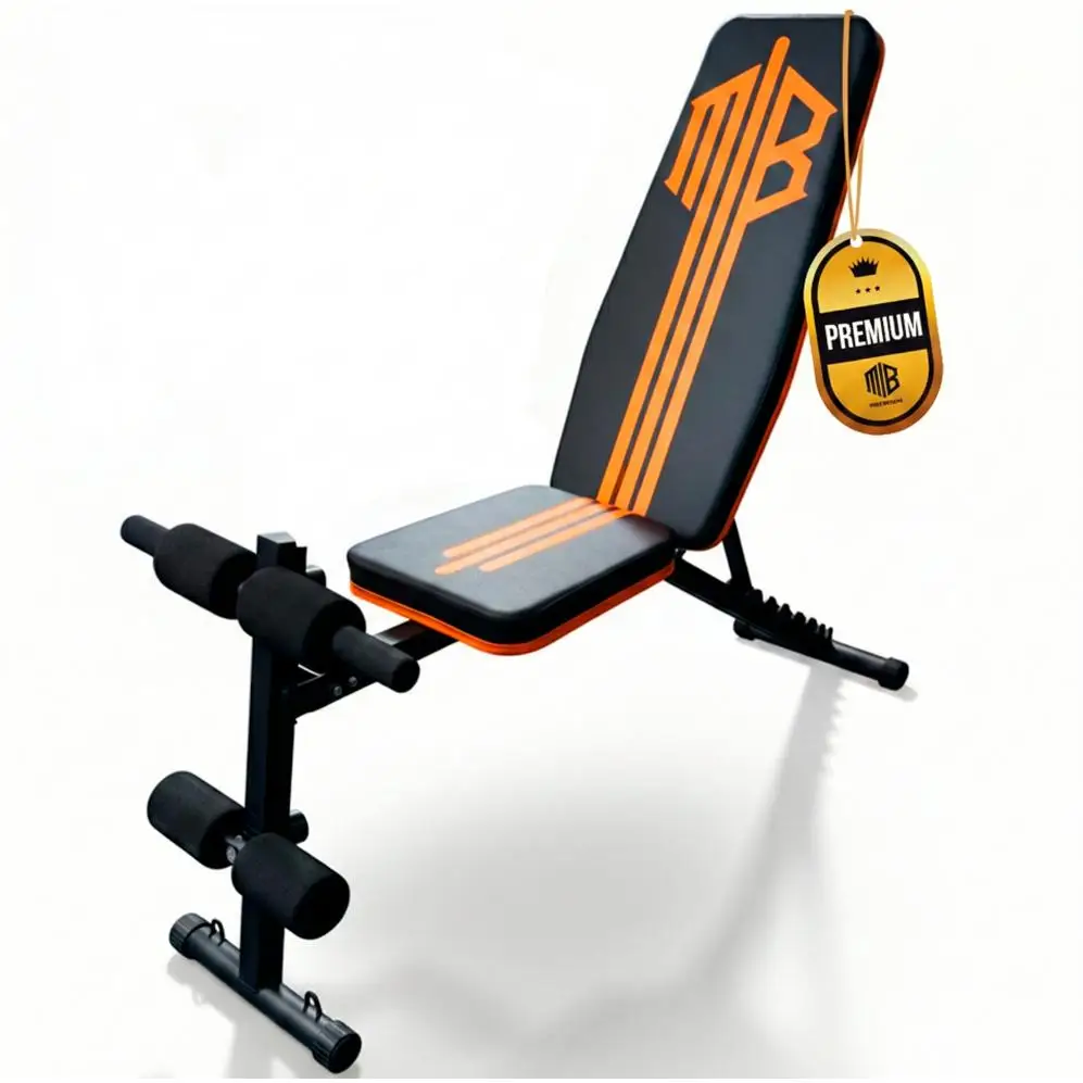 Banco de Pesas Ajustable 7 en 1 ManiBoom - Plegable, 250 kg de Capacidad, Ideal para Ejercicios de Musculación en Casa o Gimnasio, Negro