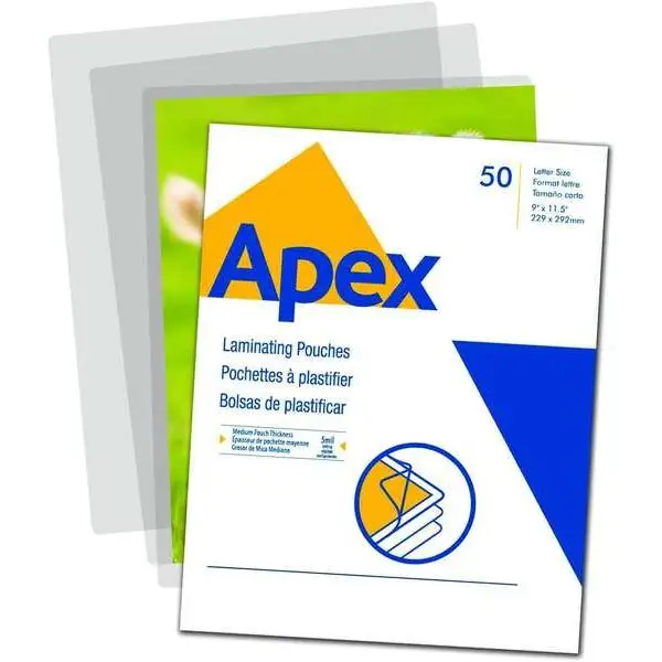 Fellowes apex pack de 100 fundas para plastificar a3 - 125 micras - acabado alta calidad - transparente