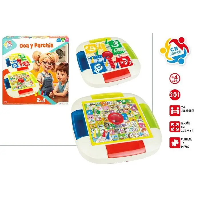COLORBABY game PARCHIS/OCA 2 in 1 CB GAMES board GAMES 5x26x26 Cms.