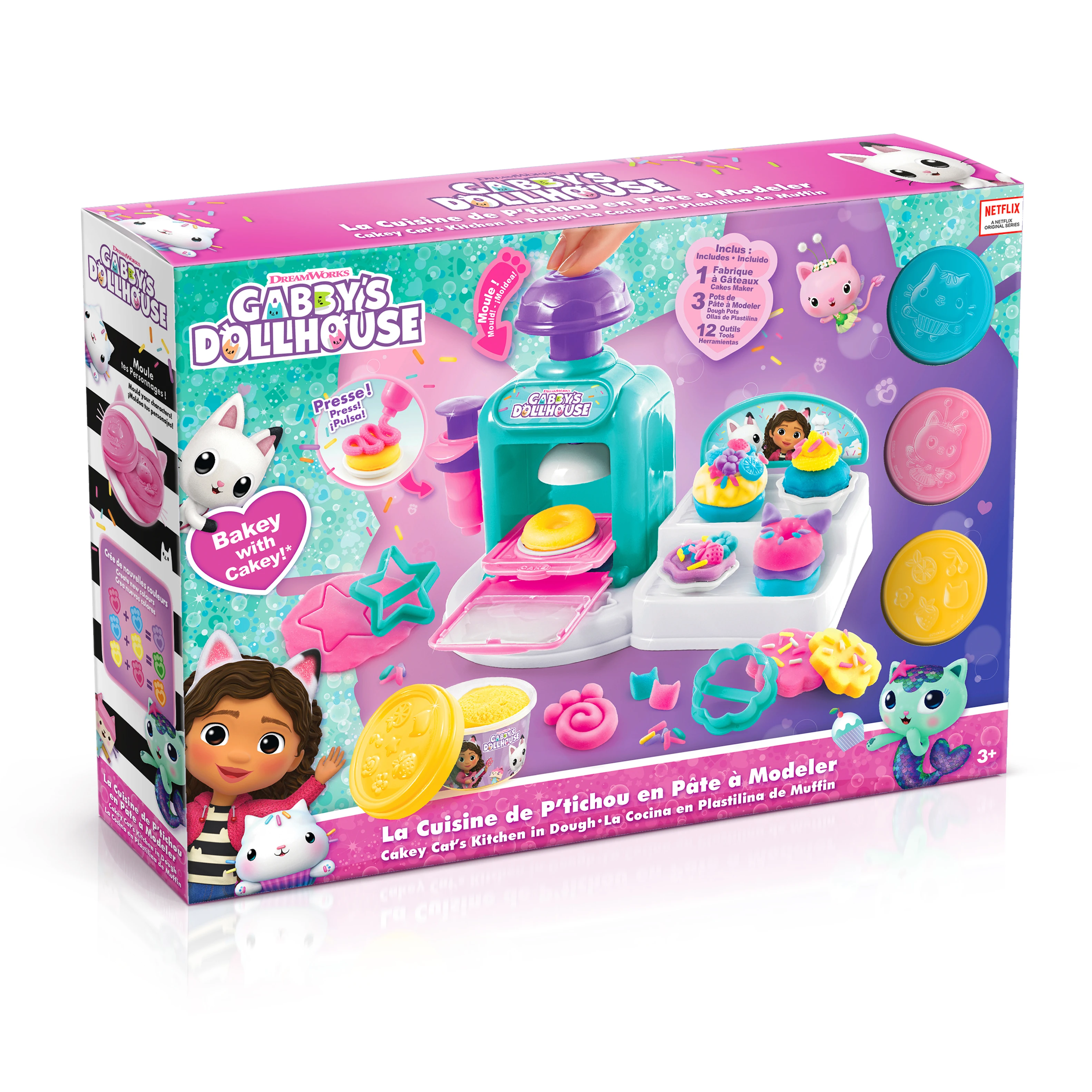 Pastelería de Gabby - Cakey Cat's Kitchen in Dough - Gabby y la Casa de muñecas de Gabby - Canal Toys - GAB022