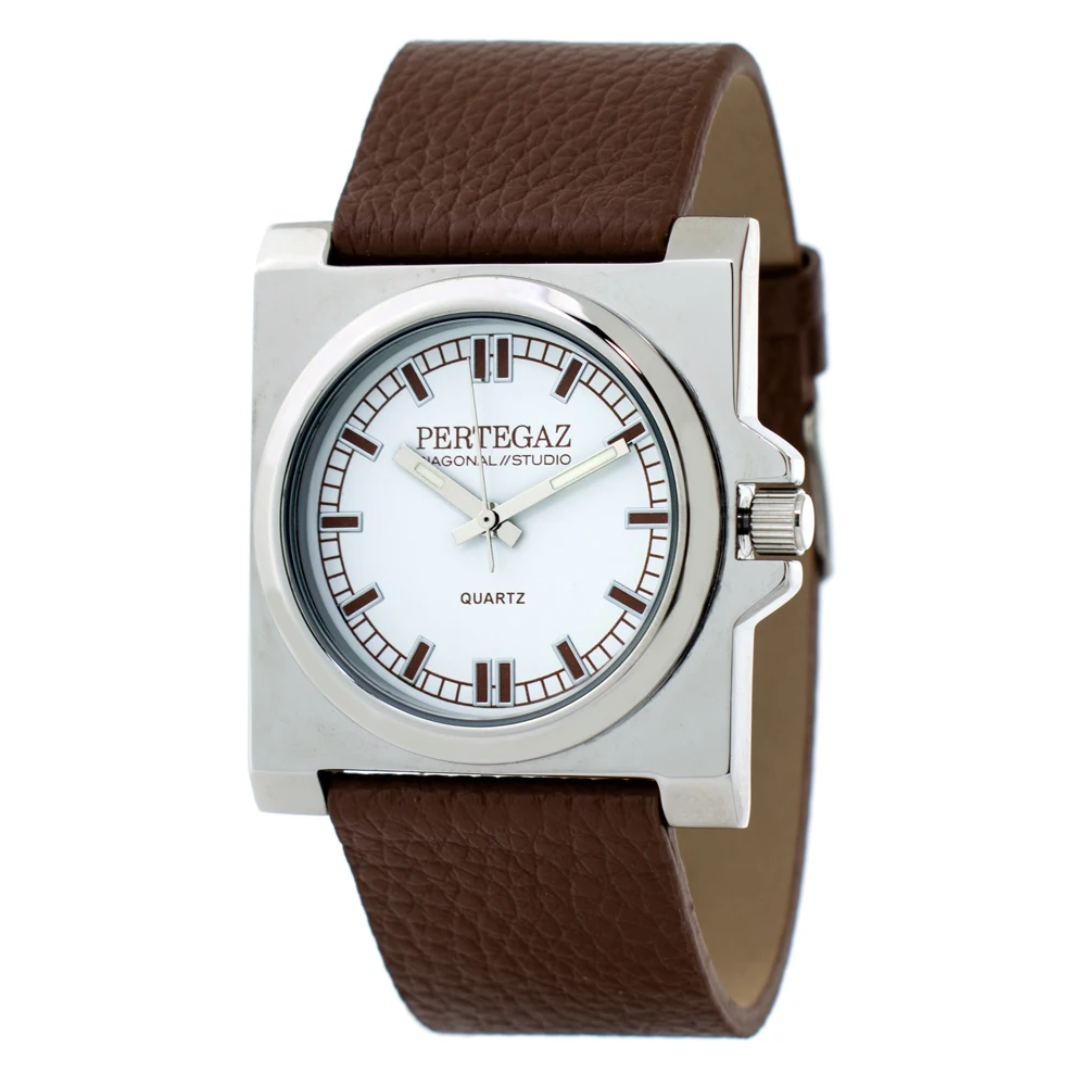 Pertegaz Reloj Unisex Analogico Cuarzo con Correa de Piel PDS-018-M