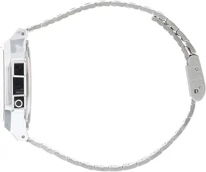 Casio vintage a168wa-1 watch with self-adjusting strap - elegant and retro unisex design