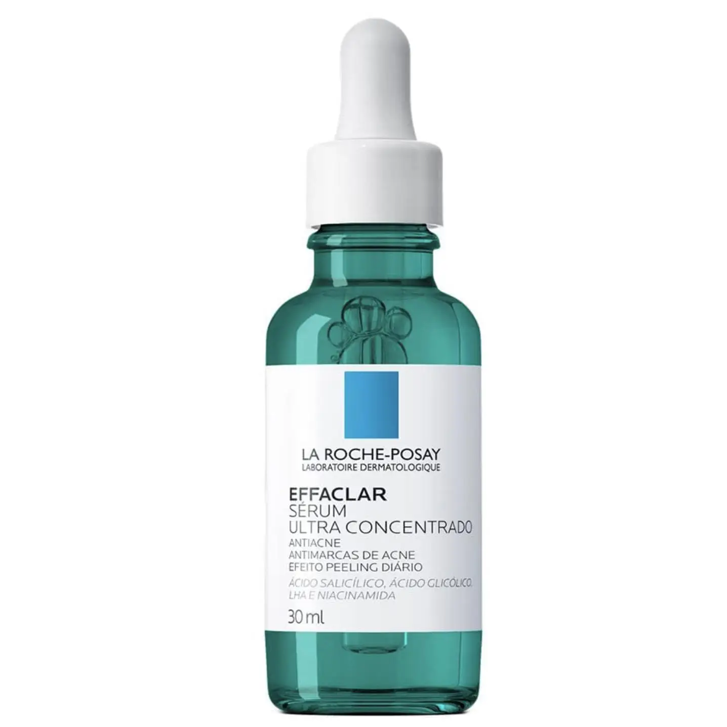 La Roche-Posay - Sérum Effaclar Ultra Concentrated facial para todo tipo de piel, con triácido concentrado anti-imperfecciones y anti-marcas, exfoliación suave diaria, no comedogénico, 30 ml