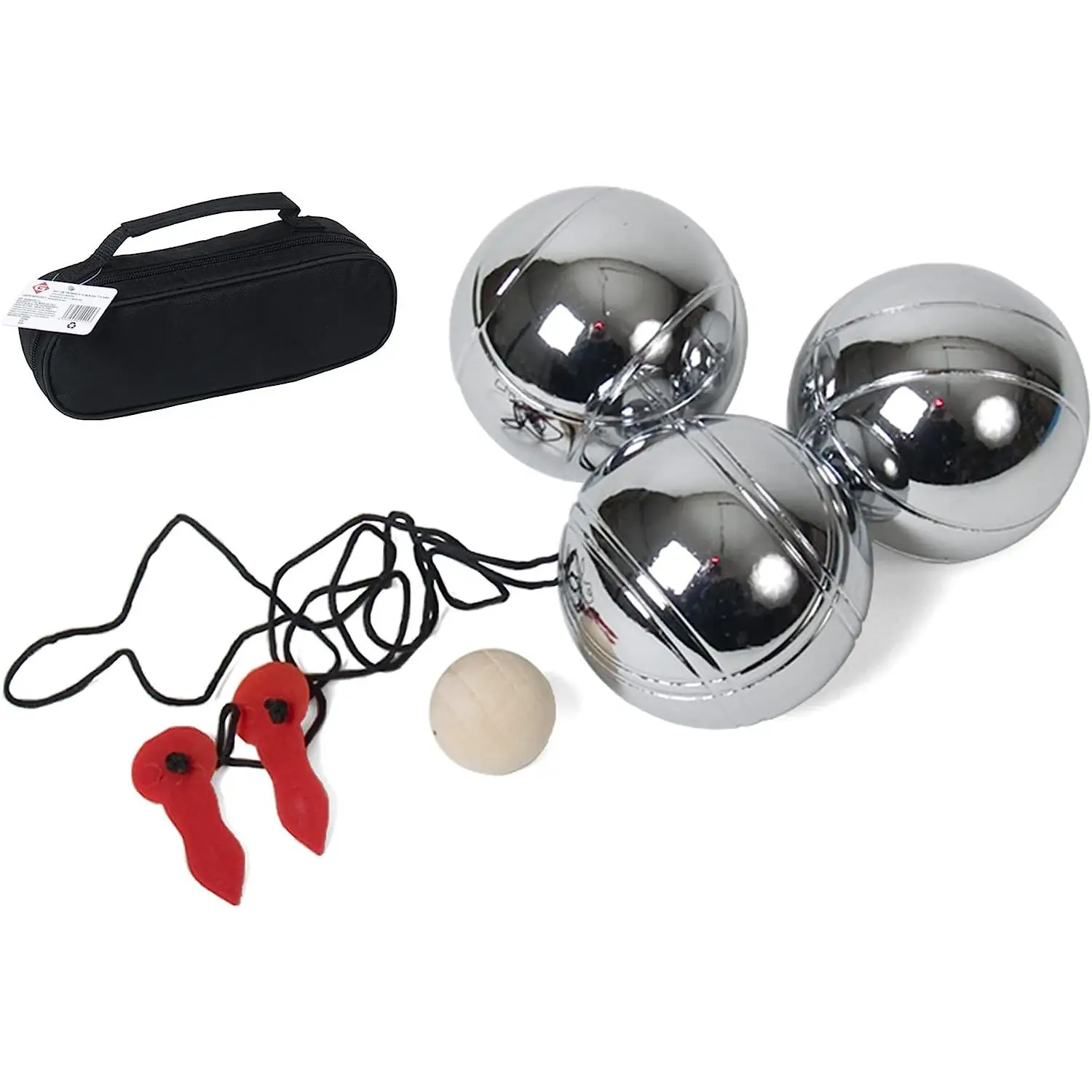 Gerimport Juego de Petanca 3 Bolas 73 Mm - Alta Calidad y Fácil de Transportar