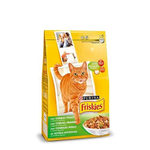 Purina Pienso Friskies Conejo&Pollo&Verduras Para Gatos - 1,5Kg