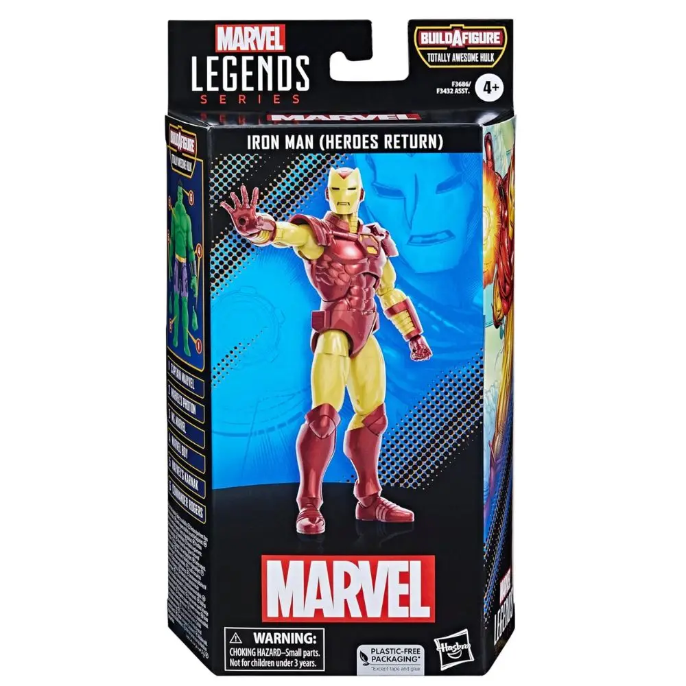 Figura Iron Man (Heroes Return) Marvel Legends Series Hasbro 15 cm. Cómics