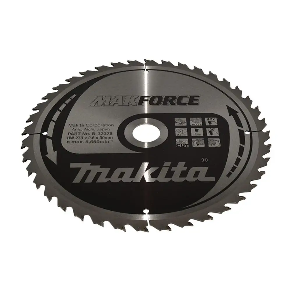 MAKITA - B-32378 Disco sierra circular , Makparace TCT, 270 x 30 mm, 40 D MAKITA