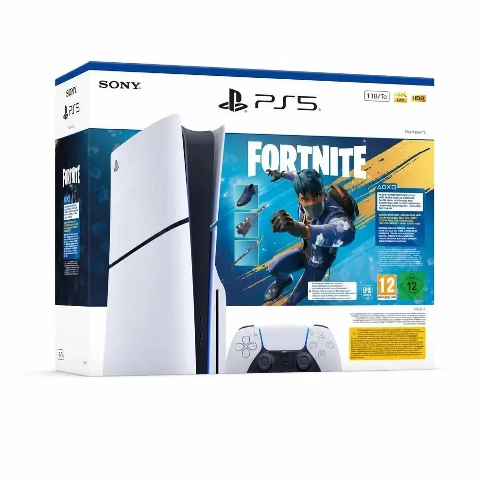 Consola Sony PlayStation 5 – PS5 Slim 1TB Edición Estándar Blanca + Fortn…