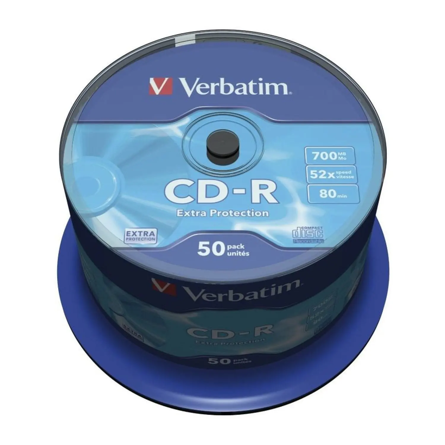 CD-R Verbatim Datalife 52X/ Tarrina-50uds