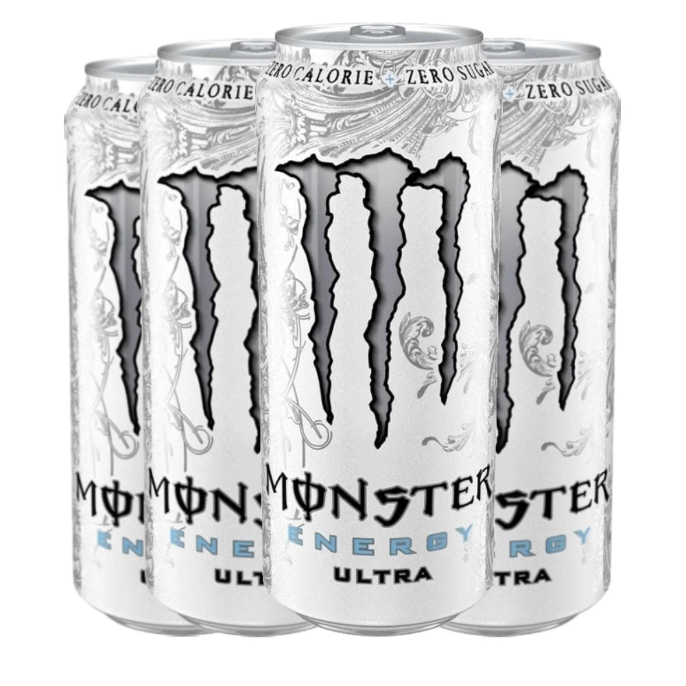 Monster Energy Ultra White Zero 50 cl Energy Drink pack 4 cans