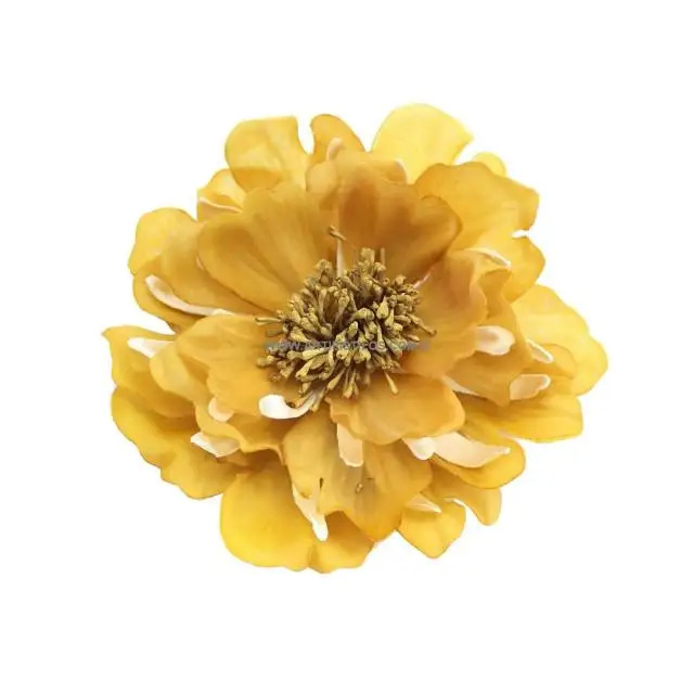 FLOR DE TELA RUNA 14 Cm Raíz FLORES BROCHES DE TELA Sombreros