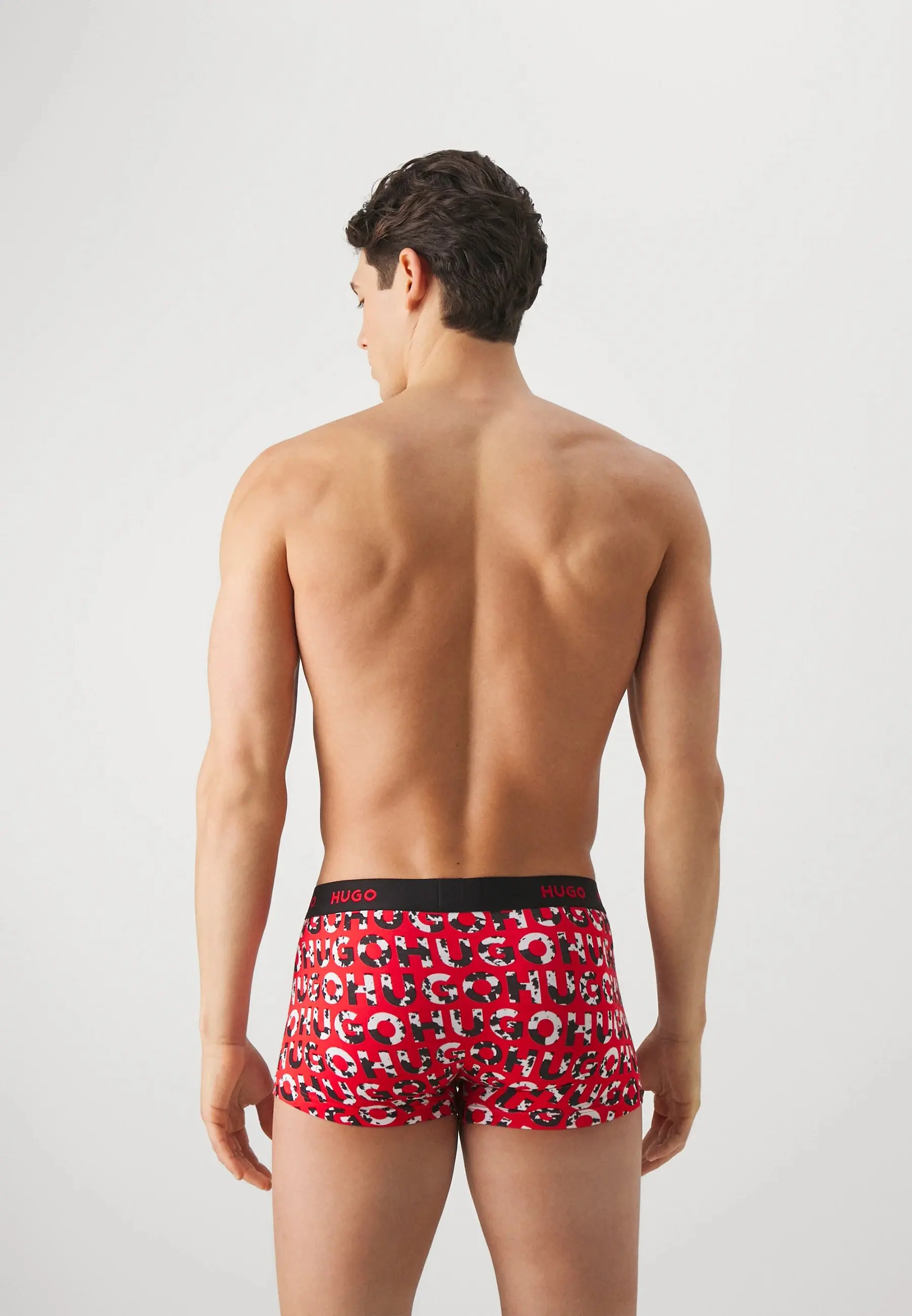 Boxer Hugo -3 Pack- Design Cotton Stretch (black, Kaki and fantasy)