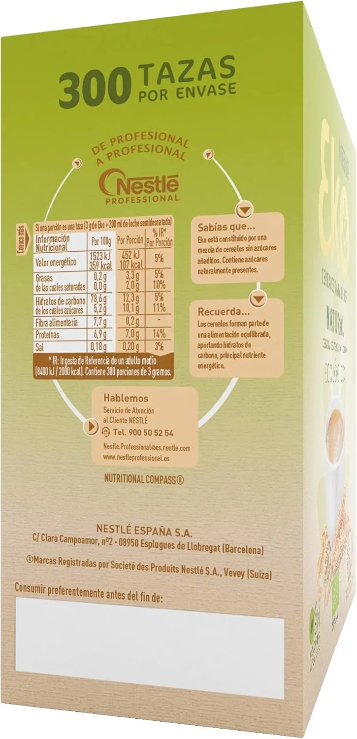 Soluble cereals for drinking NESTLE EKO-organic product-box 900grs