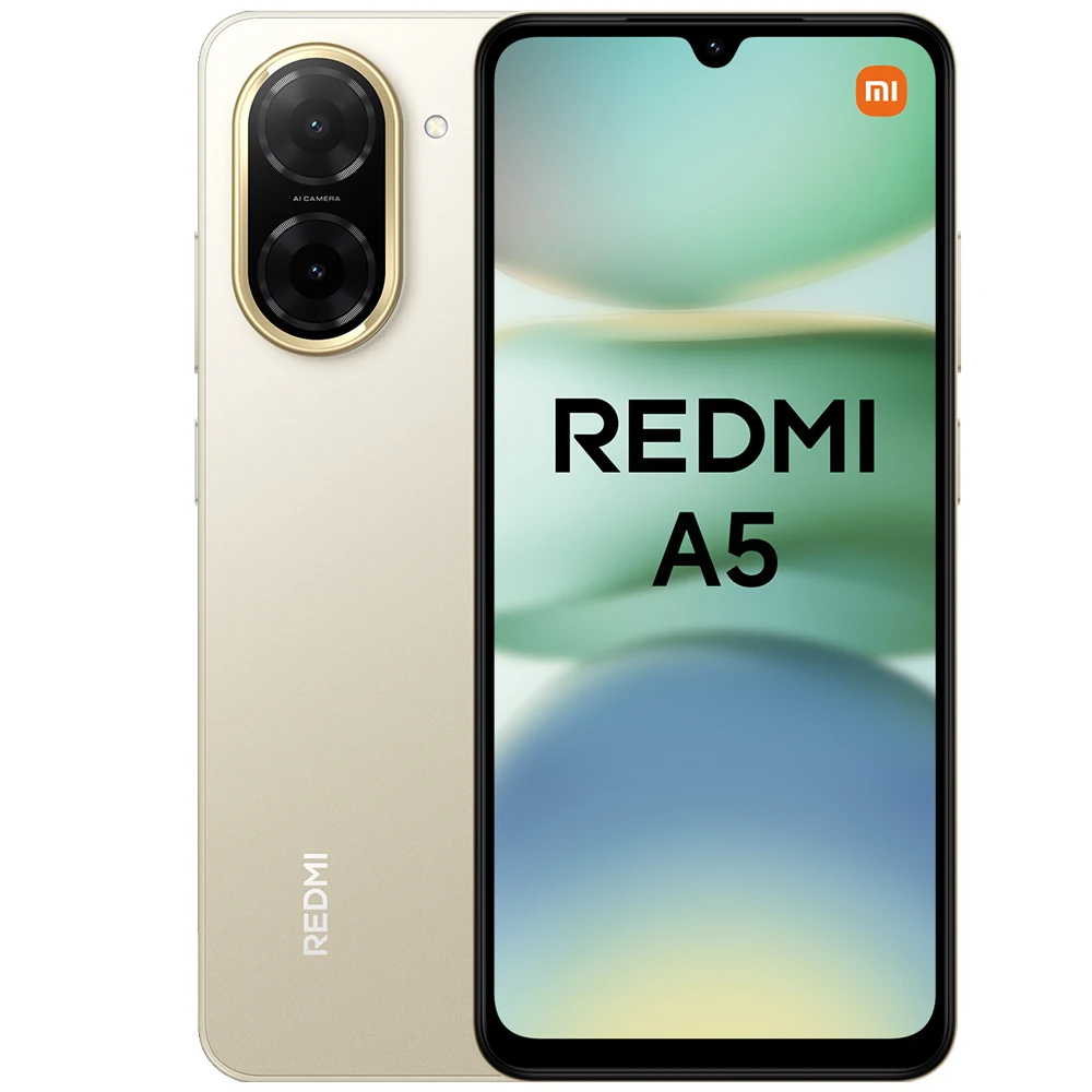 Xiaomi redmi a5 3gb/64gb smartphone 6.88"" immersive screen 32mp ai dual camera unisoc t7250 processor massive 5200mah battery 15w fast charging android 15