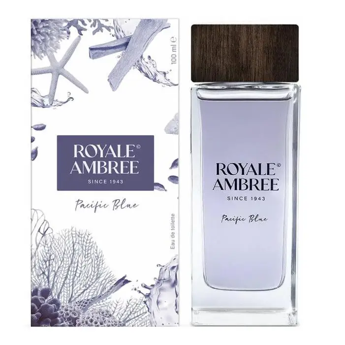ROYALE AMBREE EDT 100VAPO PACIFIC BLUE - Fragancia Amaderada - Colonia para Hombres - 100ml