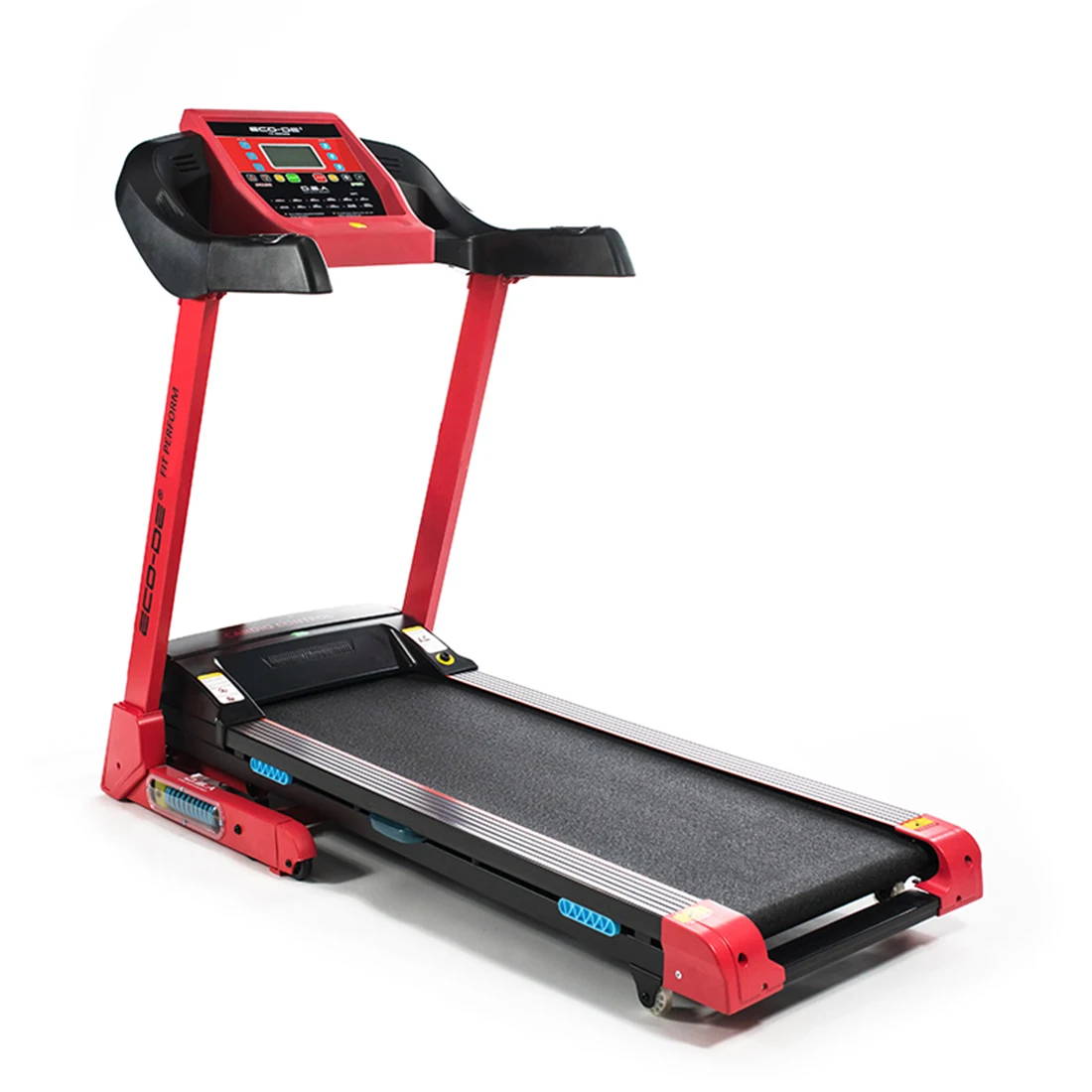 Eco-fit perform treadmill. Foldable, dsa double shock absorber, speakers, electrical tilt 15o, 16 km/h eco-de