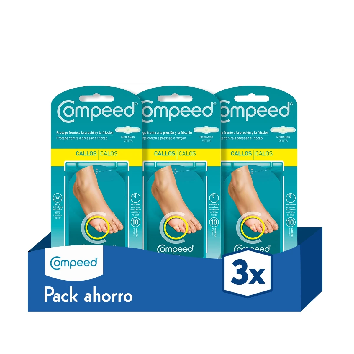 COMPEED Callos Medianos 10 uds - pack x3