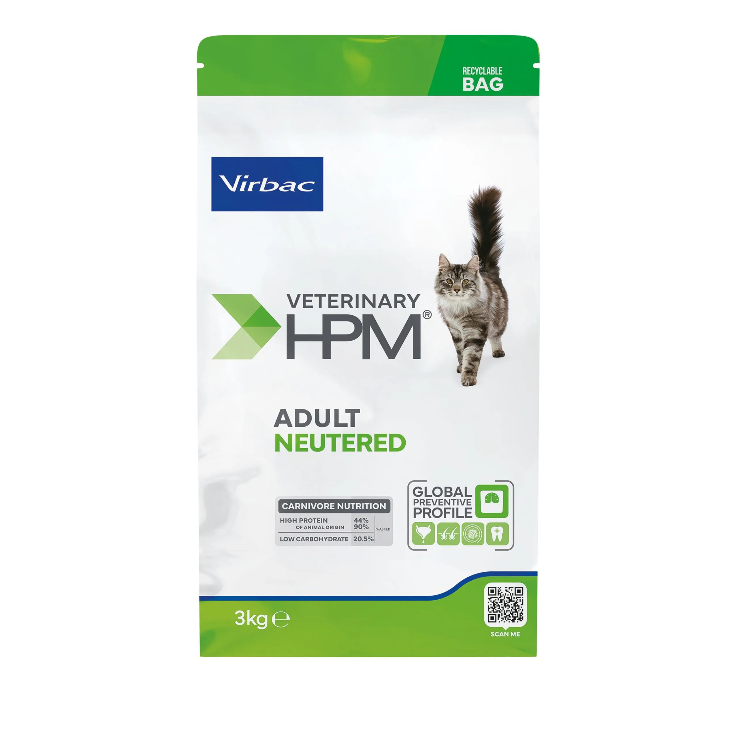 Virbac Veterinary HPM Neutered Pienso para Gatos Adultos Esterilizados