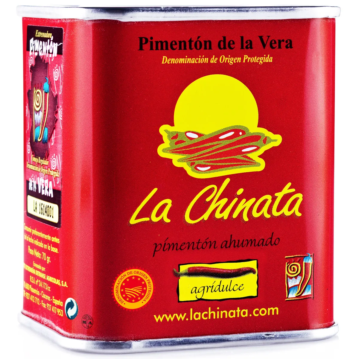 La Chinata - Pimentón Ahumado 'AgriDulce' (Lata 70 g) - DOP 'Pimentón de La Vera'