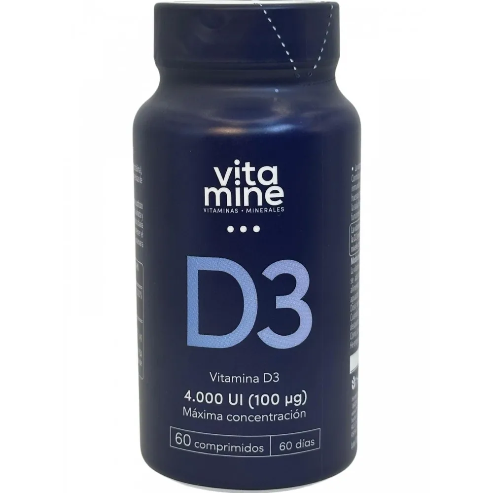 Vitamina D3 4.000UI (100pg) 60 comprimidos de Herbora