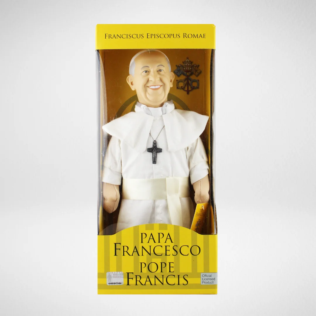 Toodles Dolls Realistic Figure French Potato 29CM For Collectors Pope Francis Franciscus Episcopus Romae Realistic Cloth Religious Doll Jorge Maria Bergoglio Catholic Church Memories of Vatican Souvenir High Quality and Detail