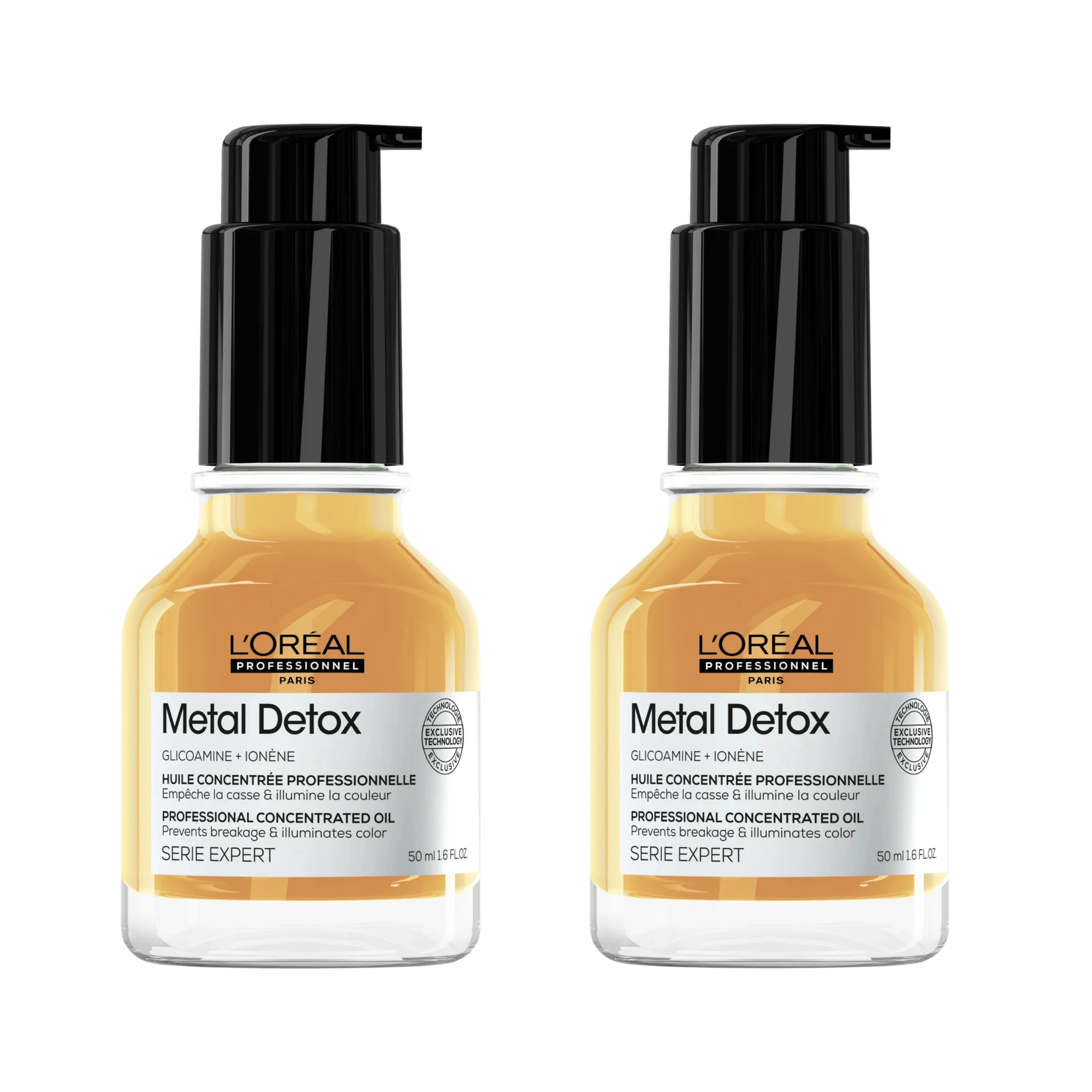 Pack L'Oréal Professionnel Metal Detox Aceite Concentrado x2 – Protección Anti-Rotura y Brillo