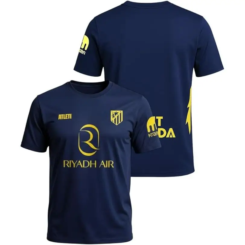 Atletico de Madrid - Camiseta Segunda Equipación 2025‑2026 | Réplica Oficial | Corte Clásico | Tejido Transpirable | Ideal para Aficionados