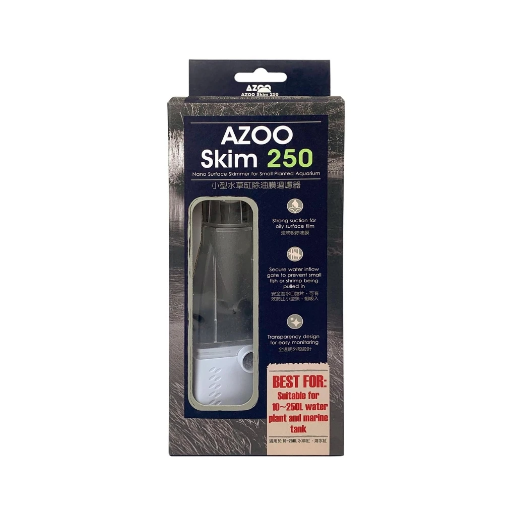 AZOO - Skim 250 - Skimmer de Superficie para Acuarios de Agua Dulce y Salada
