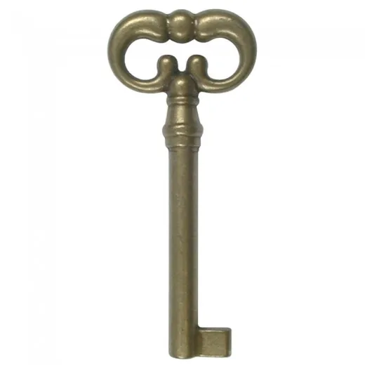 Classic key Provençal old gold L65 short. 35mm cane.