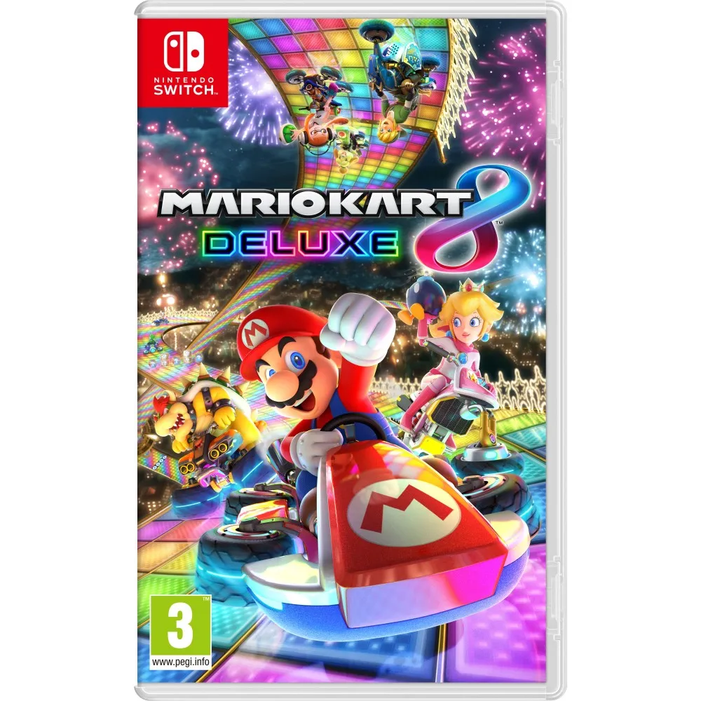 NINTENDO OLED White SWITCH + SUPER MARIO KART 8 DELUXE + 12 months subscription NINTENDO SWITCH ONLINE Spanish version
