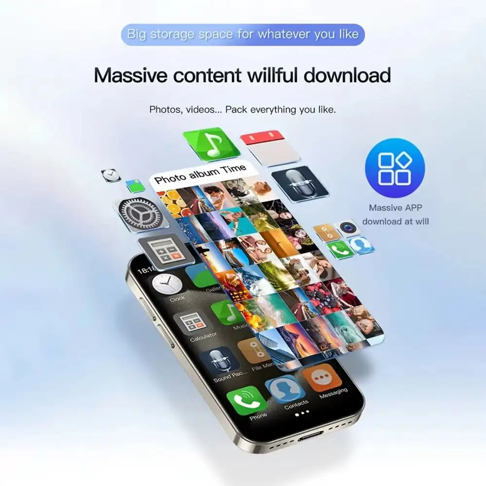 Almalux® Pro Mini Smartphone - 3-Inch 3G Android Phone with Dual SIM, 2GB RAM, 16GB ROM, Compact Travel-Friendly Gadget