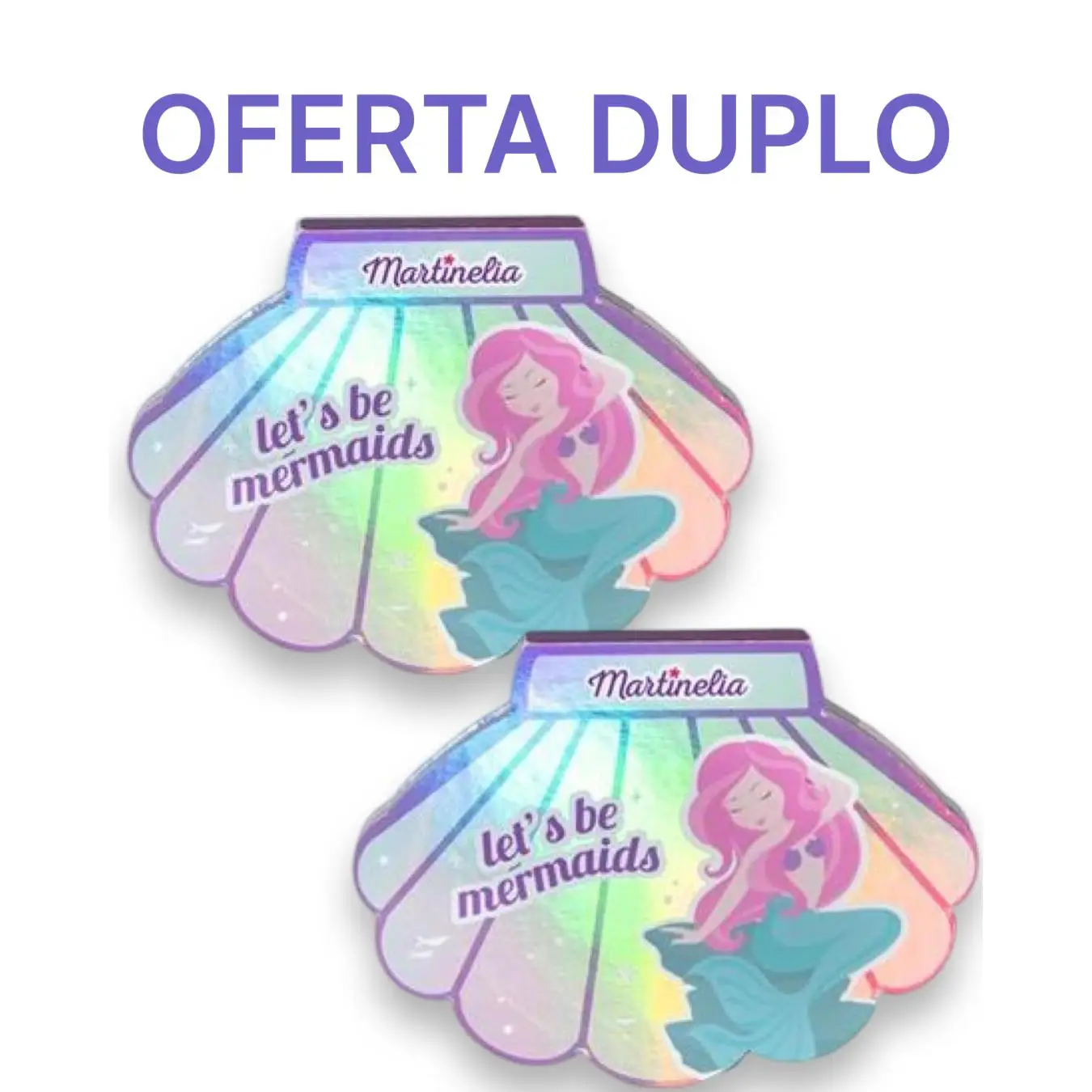 2 unidades X MARTINELIA LET'S BE MERMAIDS SHELL PALETA 21 SOMBRAS Ref. 31101
