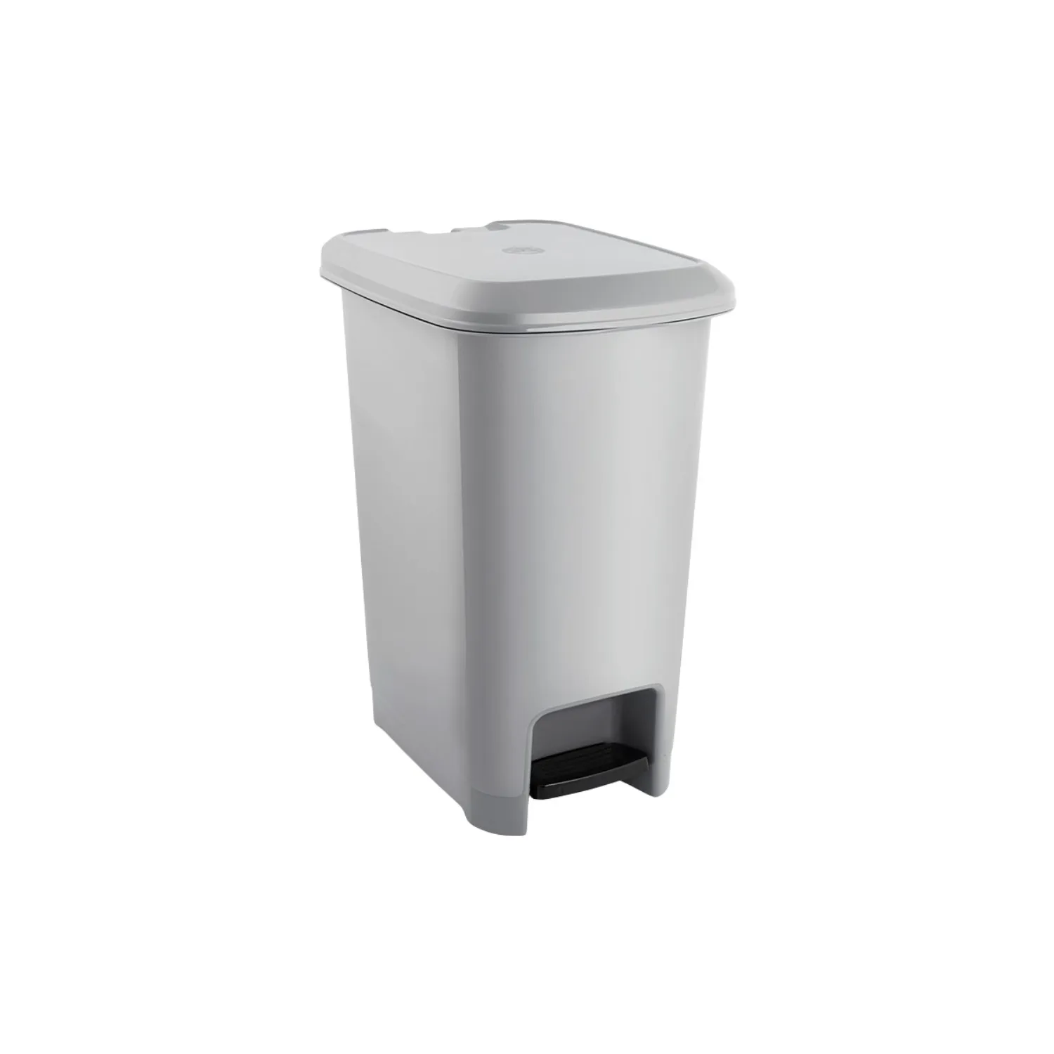 Cubo de Basura Rectangular con Tapa y Pedal Gris 25 Litros 7house
