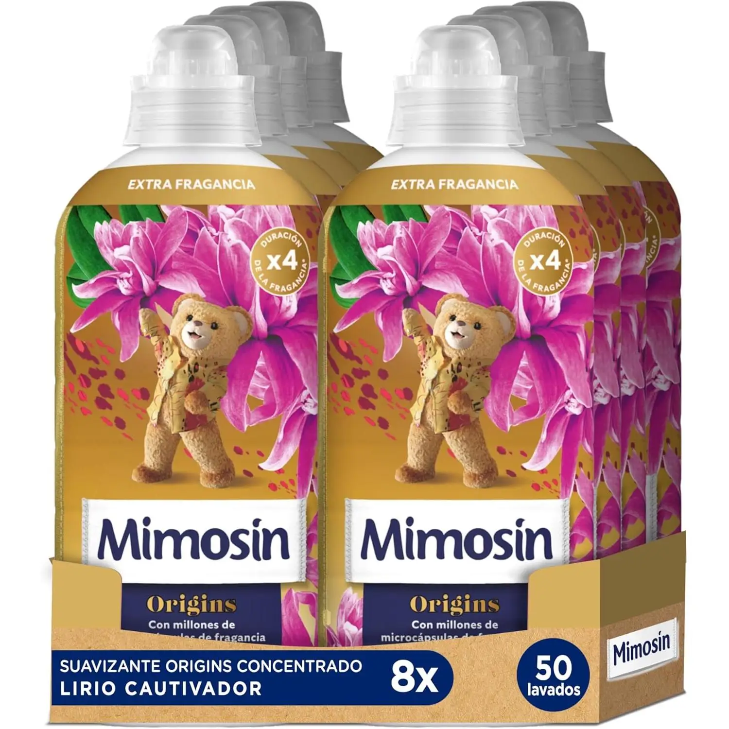 Mimosín Origins Suavizante Concentrado Lirio Cautivador, 8 x 50 lavados​