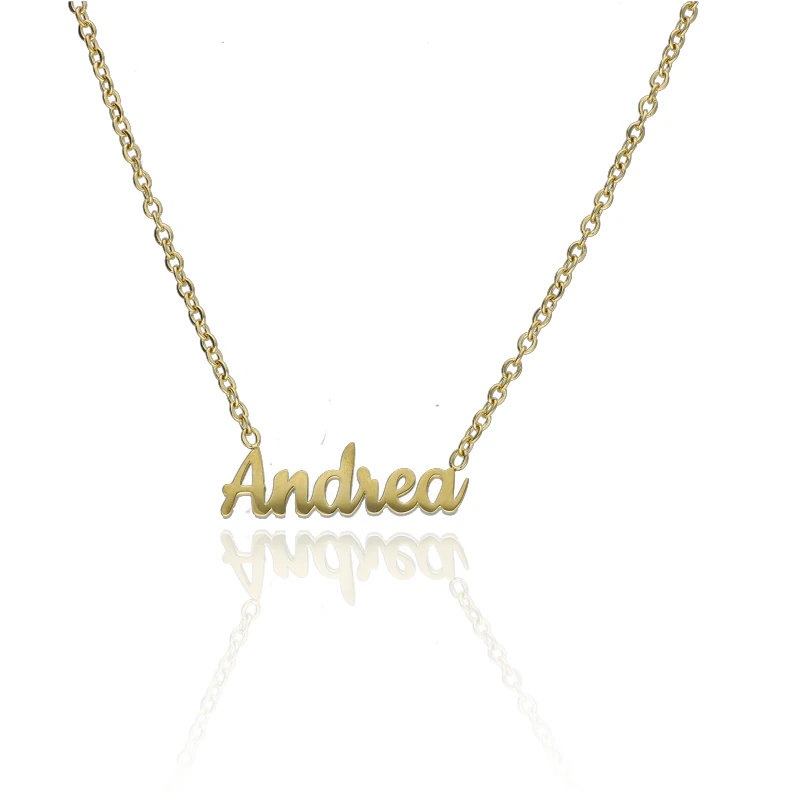 Amanda jewelry steel choker with name Andrea pendant-jewelry personalized and modern