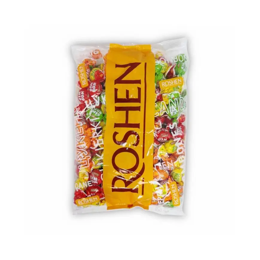 Caramelos rellenos de frutas variadas Roshen bolsa de 1 kilo