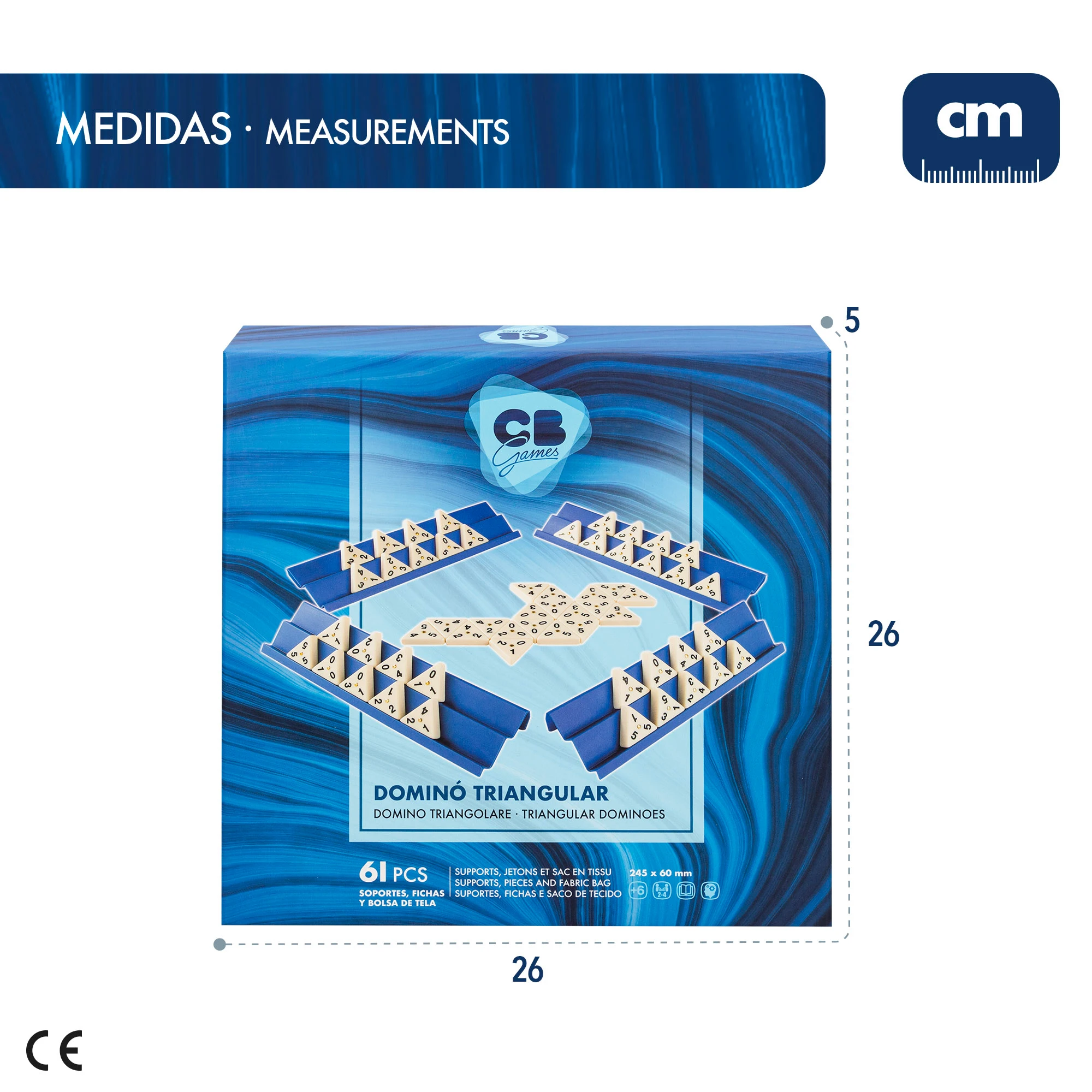 Juego dominó triangular CB Games