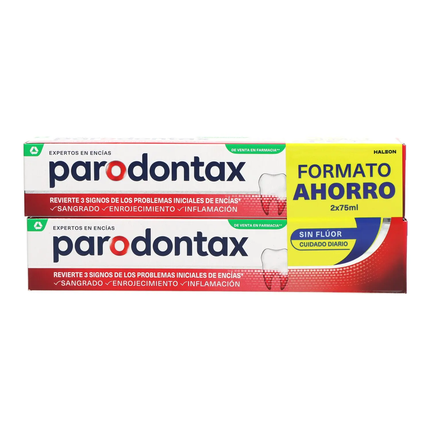 Parodontax Sin Fluor Pasta Dentifrica 2 Tubos 75