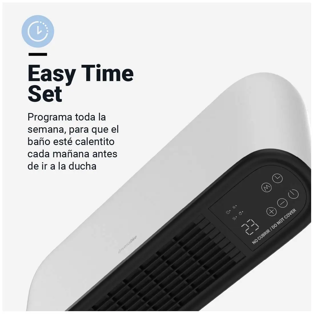 Universalblue bathroom split 2000w - bathroom heating - long shower 4020w