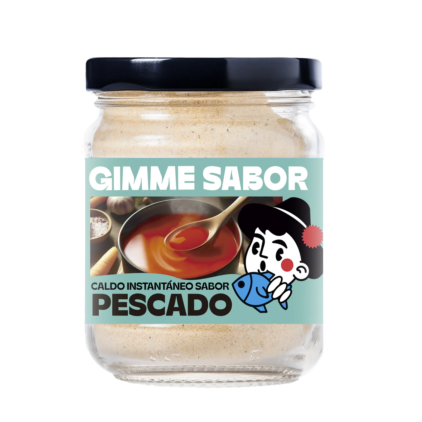 Gimme Sabor Preparado Caldo de Pescado, sin alérgenos, sin glutamato, sin conservantes