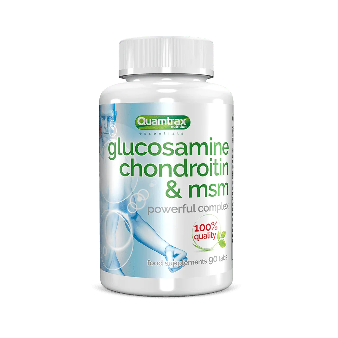 Quamtrax Nutrition Glucosamina + Condroitina + MSM 90 cápsulas