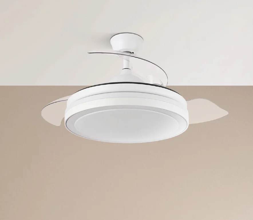 Fabrilamp - white dc esparta fan 72w 6120lm 91ø 3asp.desp 3000-4000-6000k remote+timer+memory