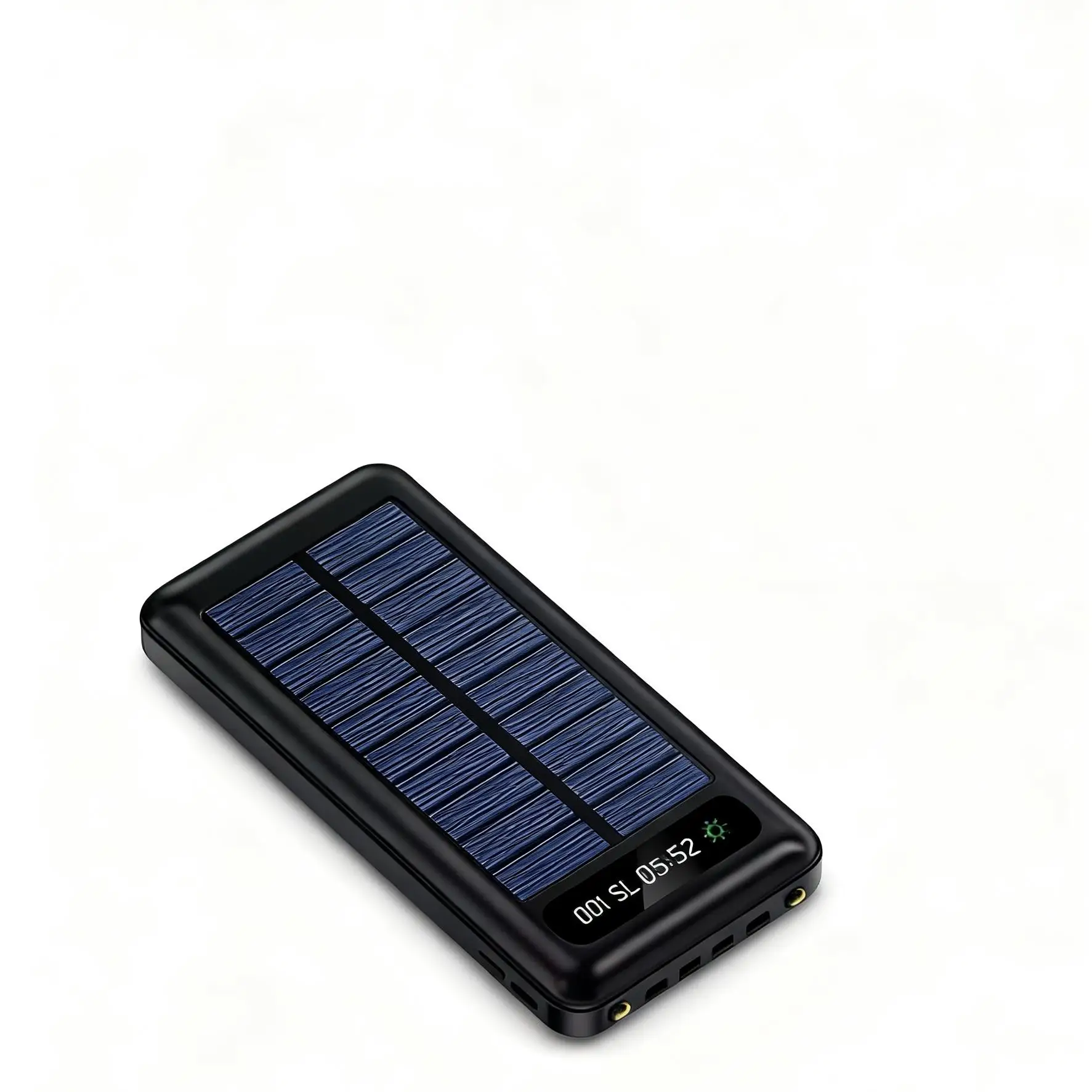 Batería Externa Solar con Soporte | Power Bank Portátil Carga Rápida Incluye Cable de Carga